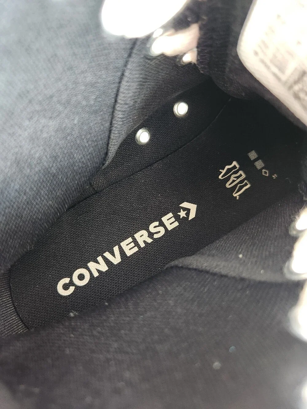 Converse Chuck Taylor All Star Lugged High Black Shoes US Size 9.5 Womens